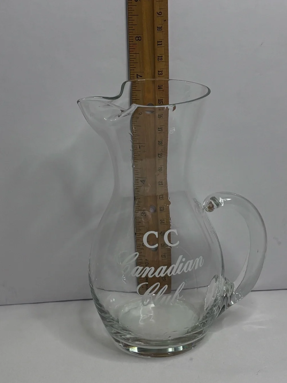 Rare C C Canadian Club Whiskey Pitcher